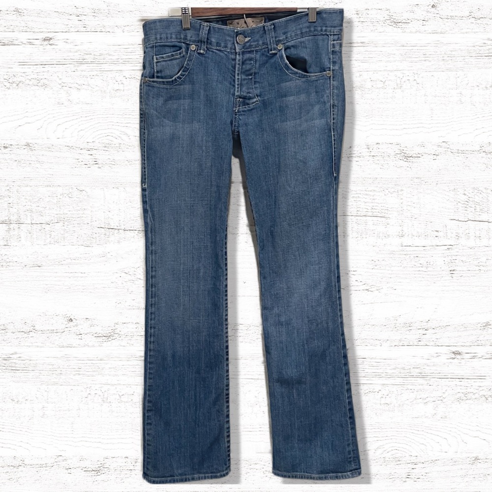 William Rast USA Billy Flare Mens Jeans Button Fly Size 32X34